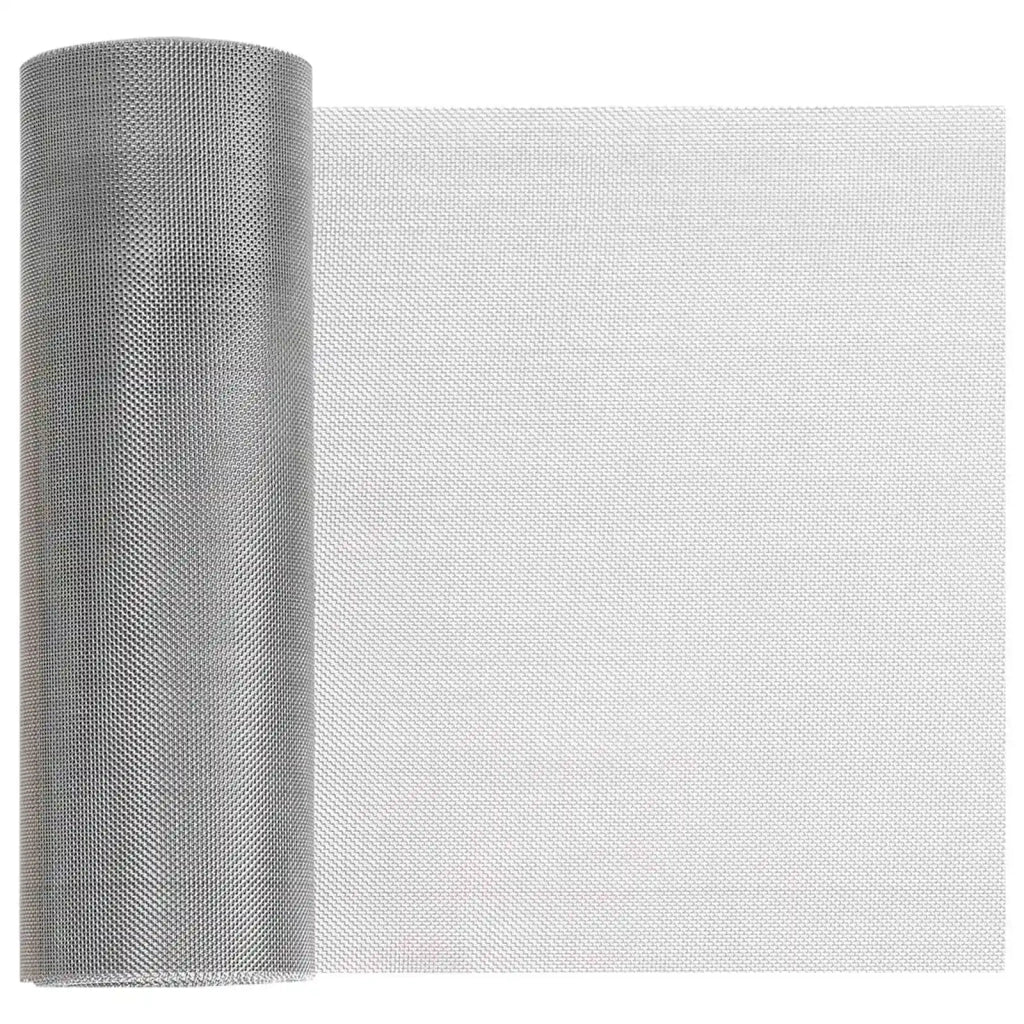 Rete per schermatura 20 x 500 cm 30 Mesh Argento 42039545