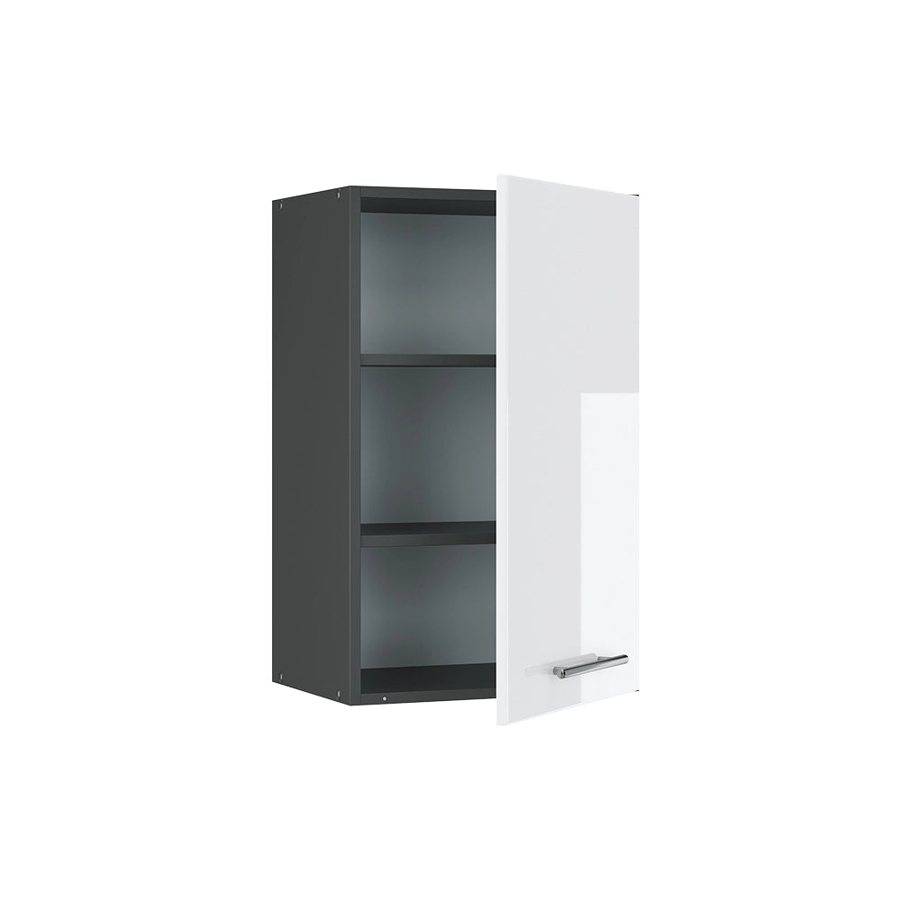 Pensile da cucina Fame-Line Bianco lucido/Antracite 45 cm Vicco