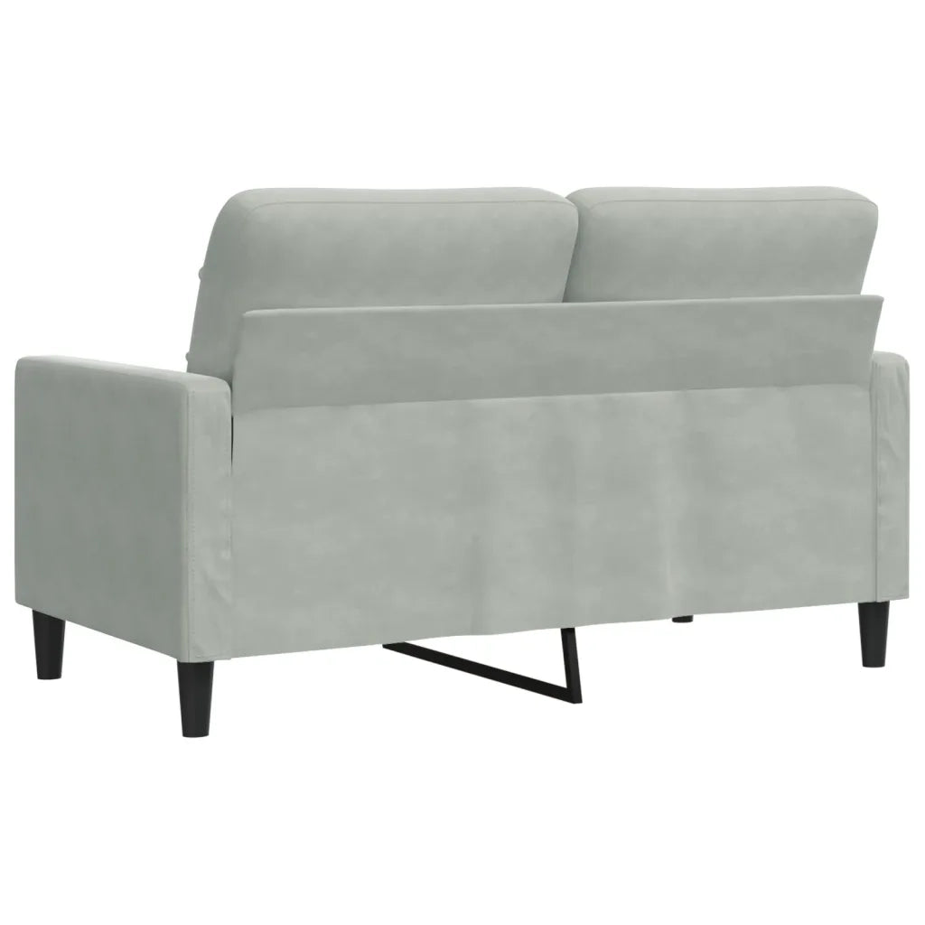 Divano a 2 Posti-Sofa 2 Posti Grigio Chiaro 120 cm in Velluto 403573