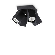 Plafoniera Dynamite 4 Luci Gu10 Nero