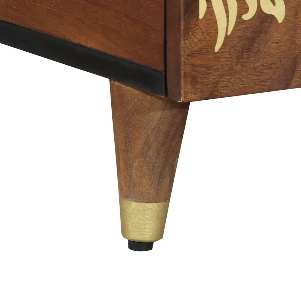 Tavolino da salotto | Tavolino da caff¨¨ | Tavolino da Soggiorno con cassetto Marrone miele 80 x 54 x 40 cm