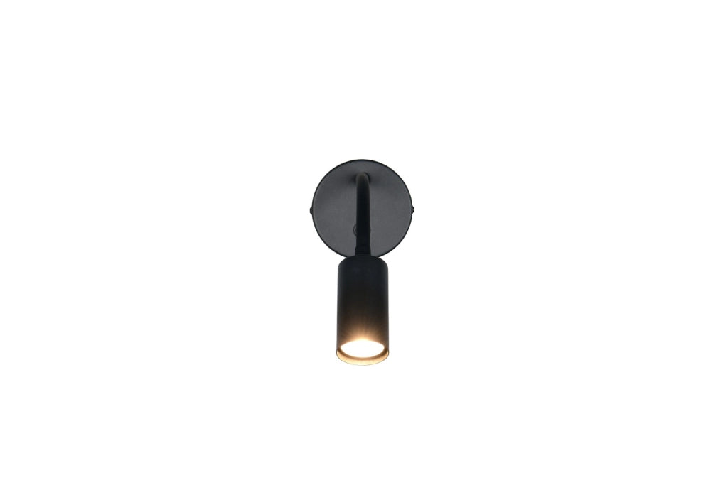 Applique parete nera braccio flessibile GU10 mini TARYN RL