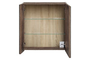 Mobile con specchio 60 cm 2 ante Santa Fe Taupe 60 x 65 x 17 cm