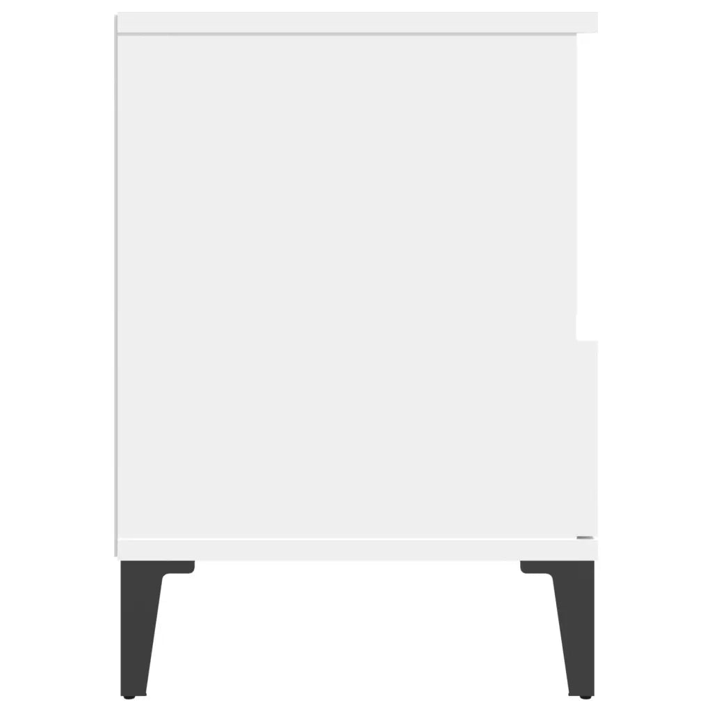 Set di 2 Comodini | Armadio da Notte | Mobiletto da notte in Bianco 40x35x50 cm
