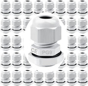 Cavo a nastro - Impermeabile - 42 pezzi - Plastica - Bianco