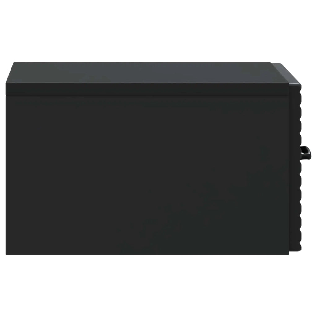 Mobiletto da notte a muro 2 pcs Nero 34,5 x 33 x 20 cm 898598