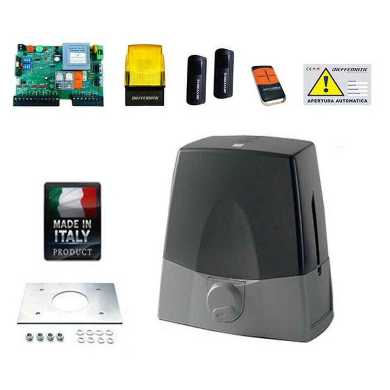 KIT AUTOMAZIONE CANCELLO AUTOMATICO SCORREVOLE 1000KG 230 TERAMO L'AQUILA MILANO