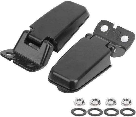 Scharnieri per portiera - 1 coppia - Duraturo e resistente - Nero