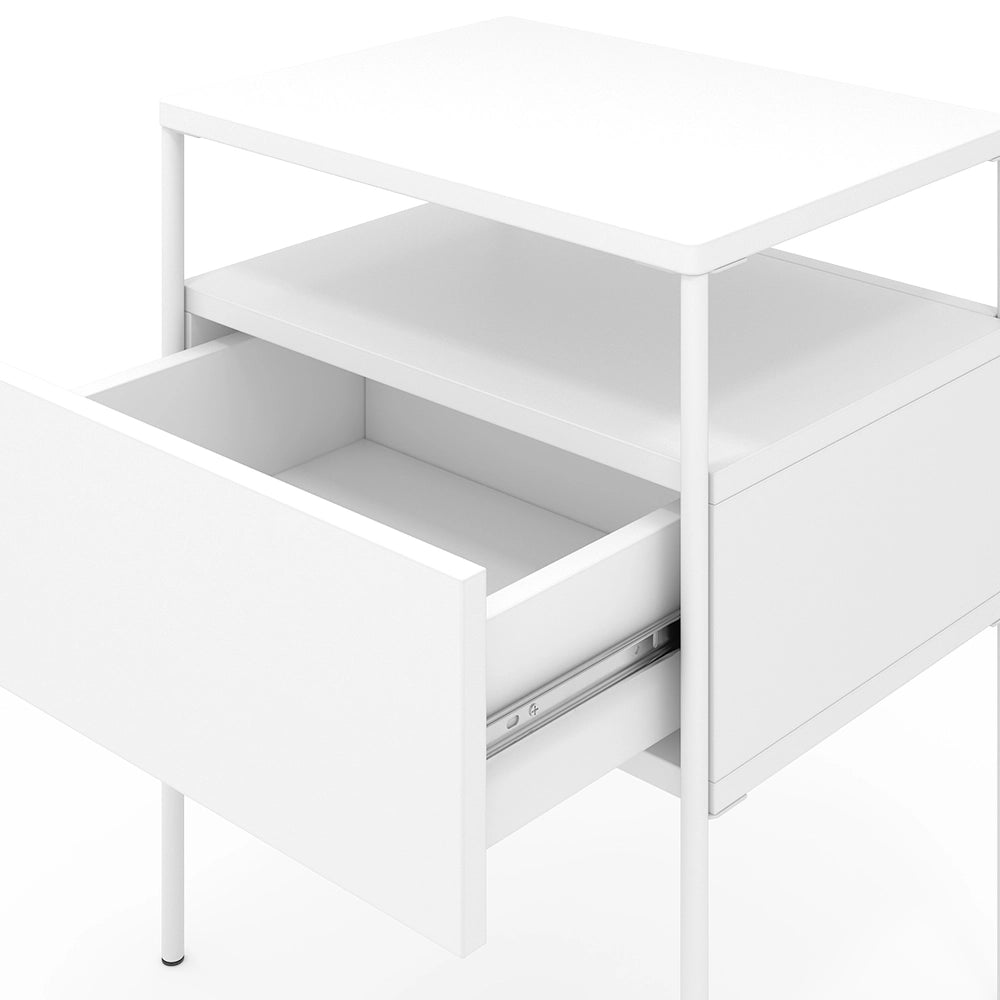 Vicco Comodino camera da letto Bianco Set di 2