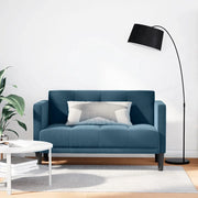 Divano Divanetto-Sofa Blu 111 cm in Velluto