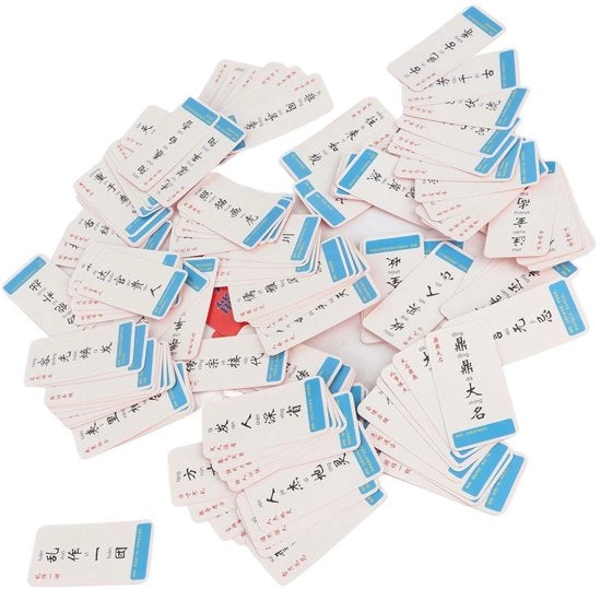 Carte da apprendimento per cinese e pinyin - Fatta con cartone riciclato - Gioco educativo - Adatto per bambini di 4-8 anni - Migliora il vocabolario - Attività per genitori e figli - Carte da apprendimento