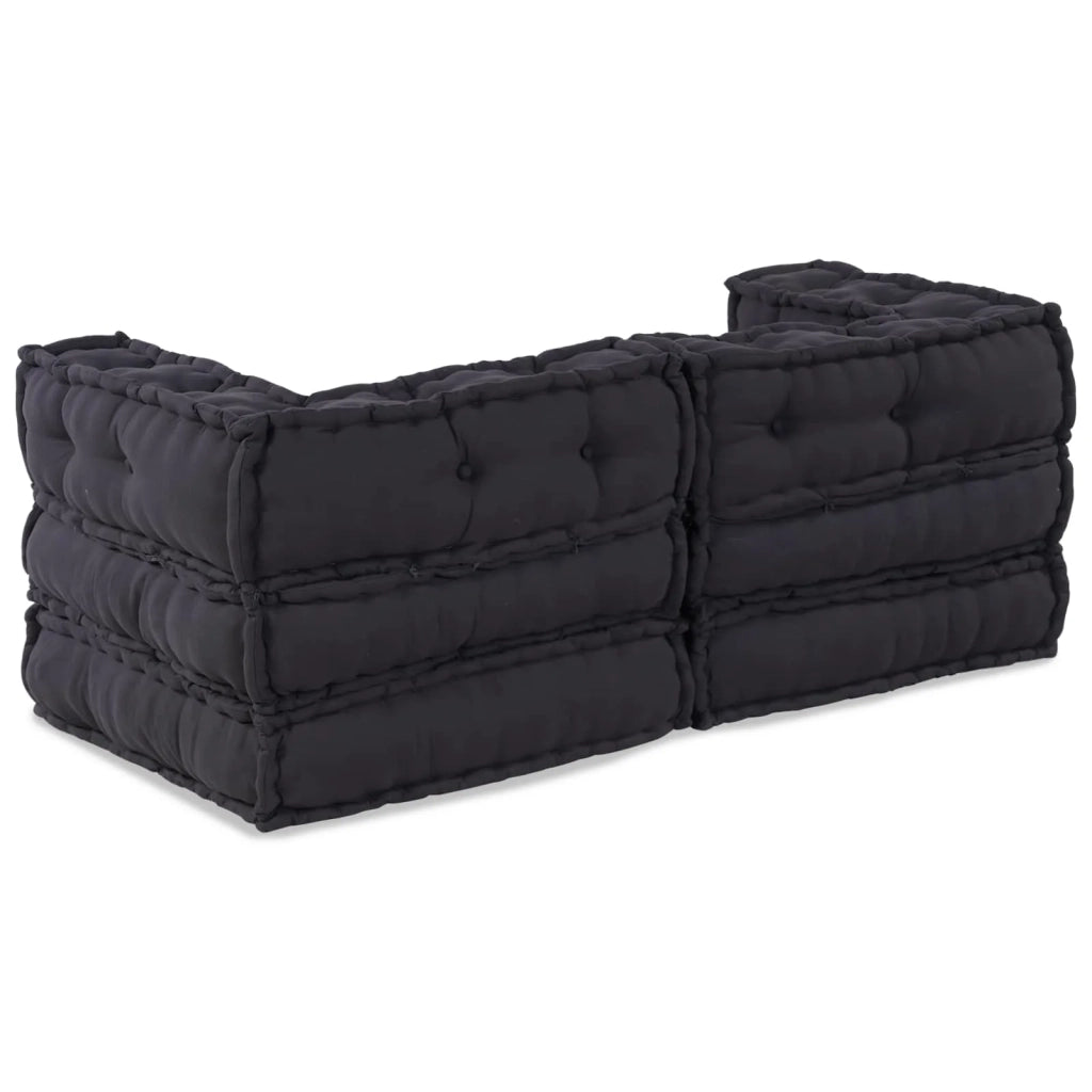 Unità di Divano Modulare 2 pcs Antracite 140 x 70 x 56 cm 3315066