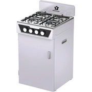 CUCINA 4 FUOCHI CON PORTABOMBOLA GRIGIO