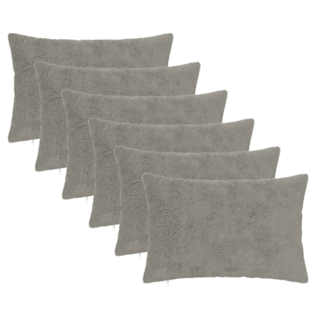 Federa 6 pz HEERLEN Grigio Chiaro 50 x 70 cm 911532