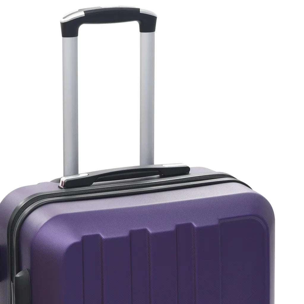 Set Trolley a Custodia Rigida 3 pz Viola in ABS 91877