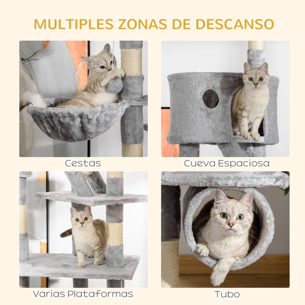 Albero per Gatti ¨C Minimal ¨C Grigio 240-260 cm