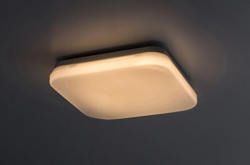 Plafoniera esterna LED quadrata bianca 24cm 12W IP44