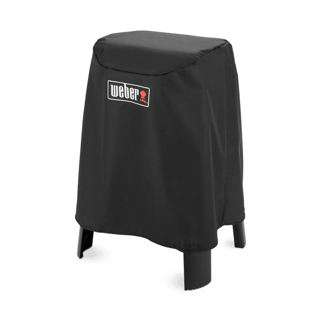 Weber 7198 Lumin Copertura Premium Barbecue Elettrico con Supporto Poliestere Anti-UV Impermeabile colore Nero