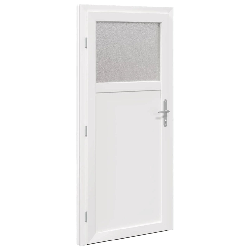 Porta d'ingresso laterale Bianco 88 x 198 cm PVC 3445756