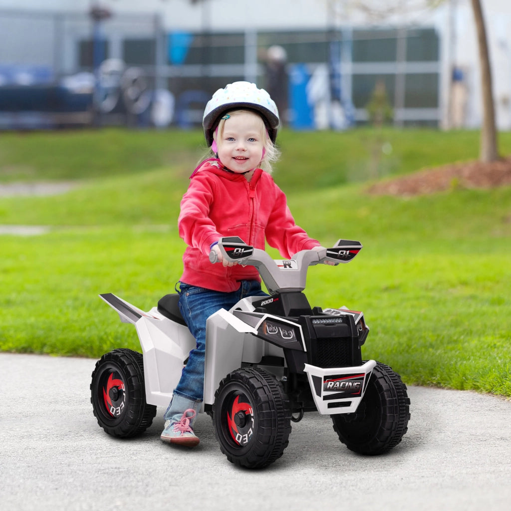 Quad Elettrico per Bambini 6V ¨C Minimal ¨C Bianco
