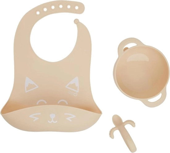 Cassetta da pasti 3 in 1 Beige per bambini da 6 a 12 mesi
