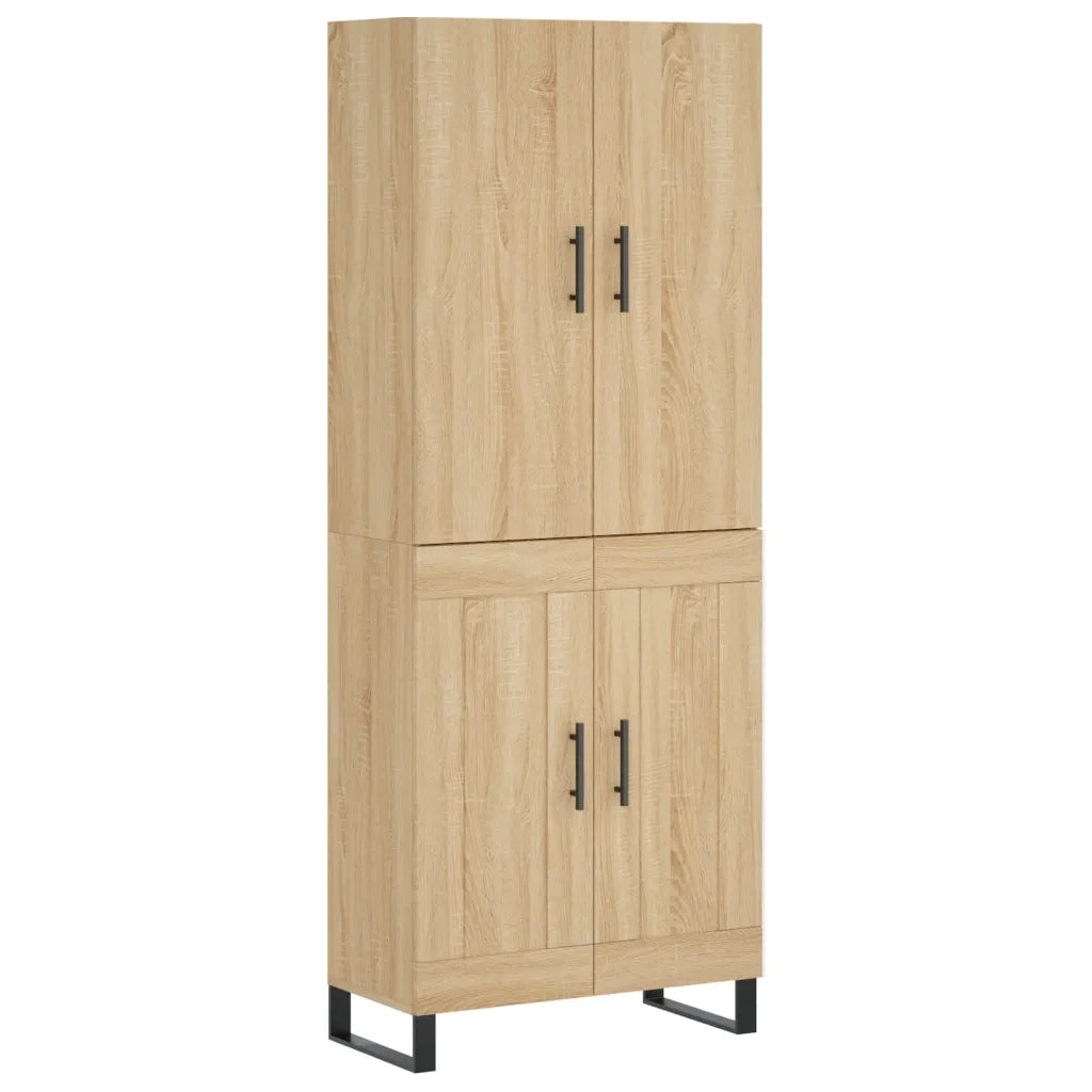 Credenza Rovere Sonoma 69,5x34x180 cm in Legno Multistrato 3195814
