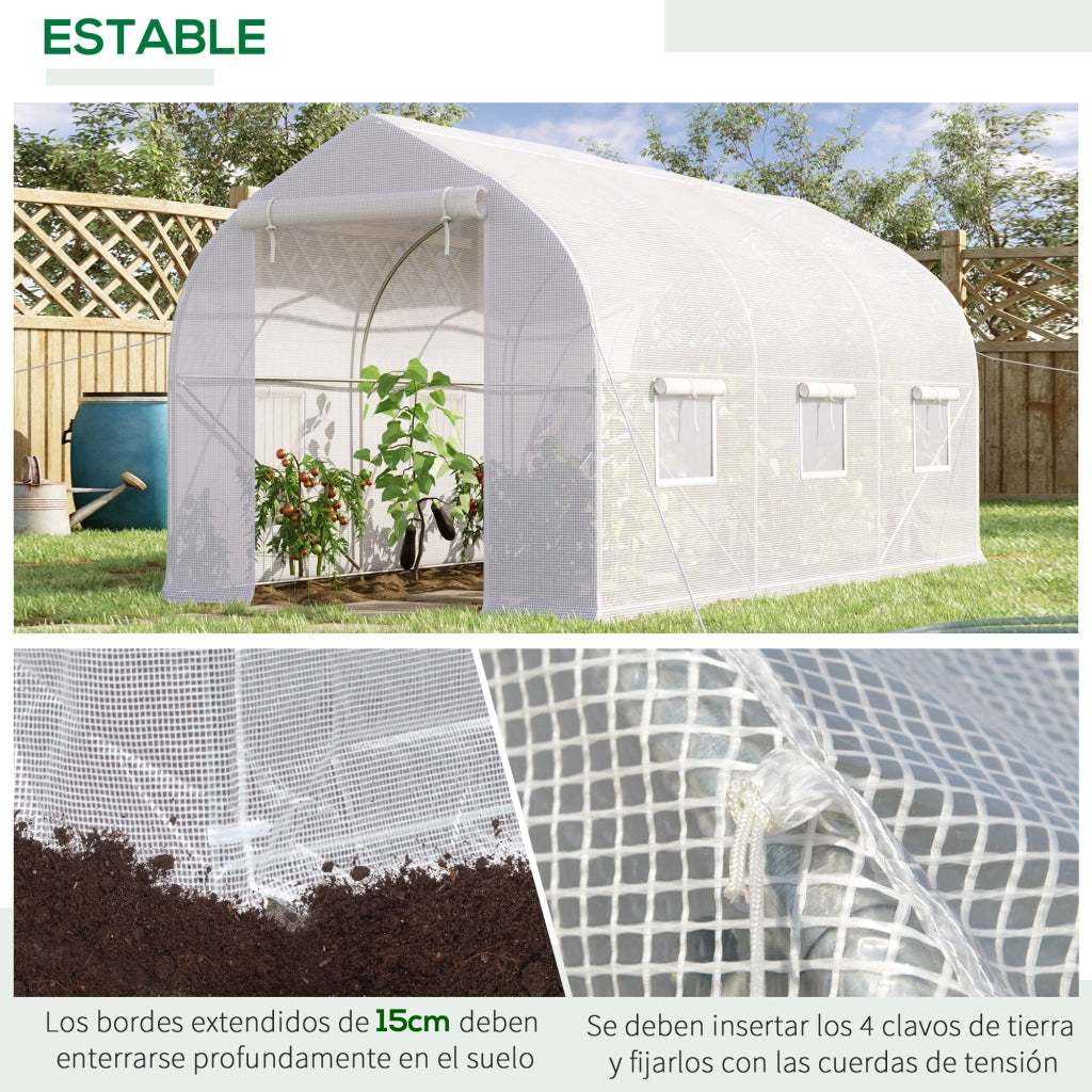 Serra da giardino 4x2x2 m ¨C Minimal ¨C Bianco