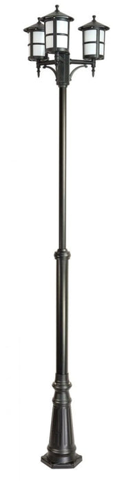 Lampione da giardino CORDOBA 280cm 3xE27 nero IP23
