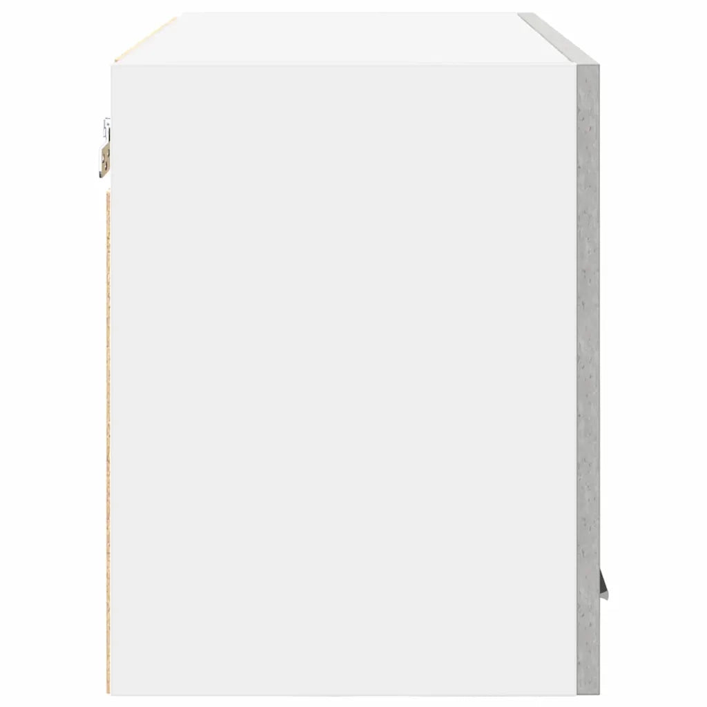 Armadio pensile 2 pcs Grigio Cemento e Bianco 60 x 31 x 40 cm 884169