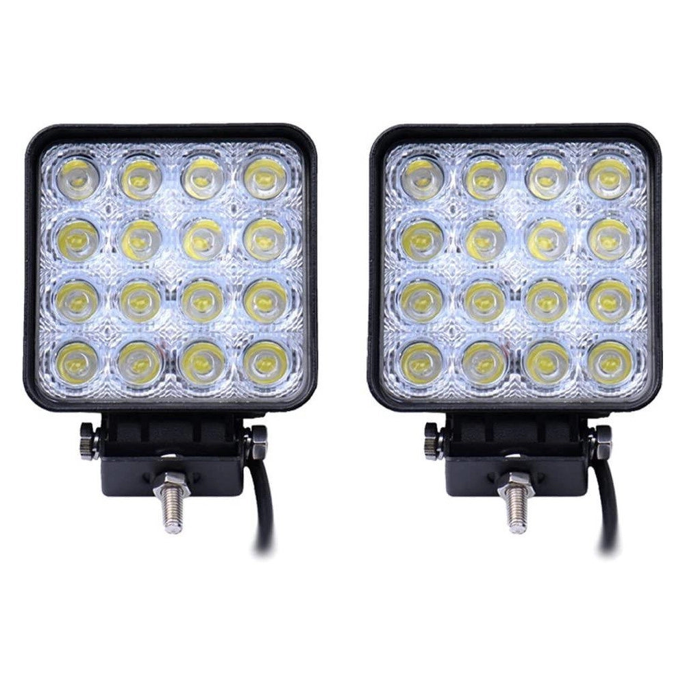 Trade Shop - Faro A Led Supplementare Per Auto Barca Camion Set Da 10pz 48w Lampada 12-24v -
