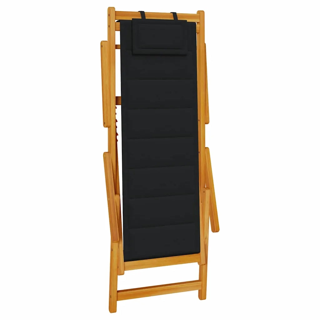 Sedia da spiaggia 2 pcs Marrone Legno di Acacia Massello 3325140