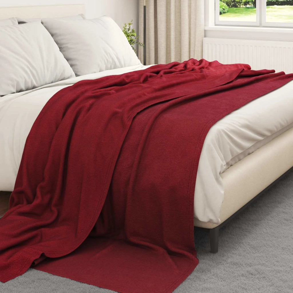 Coperta Rosso Bordeaux 270 x 240 cm Panno 42017032