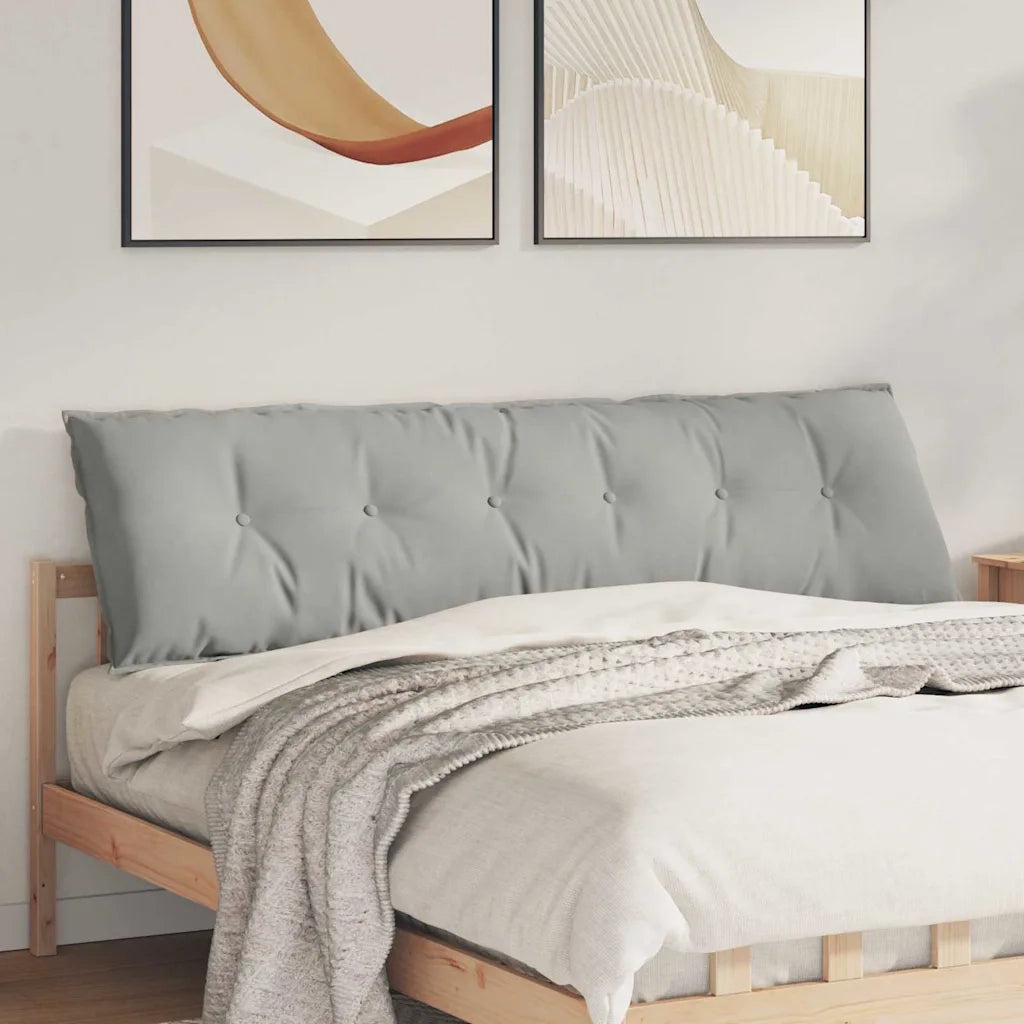 Cuscino per Schiena | Cuscino dorsale Grigio chiaro 180 x 50 cm