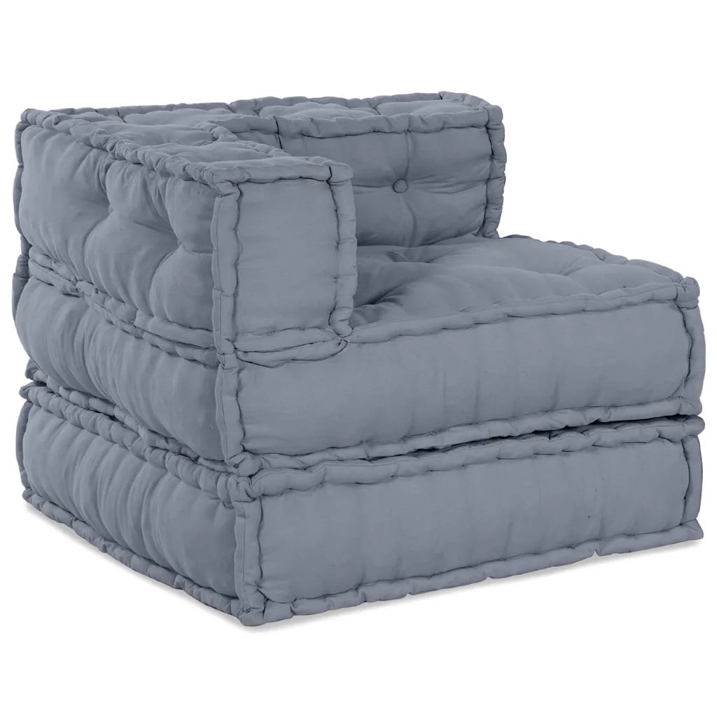 Unità di Divano Modulare 4 pcs Grigio Tessuto 3315093