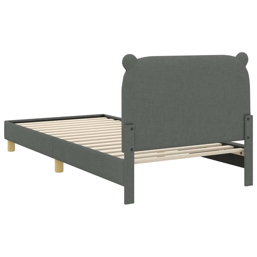Struttura letto Bambini | Letto Infantile | Lettino con testata Grigio Scuro 90 x 200 cm