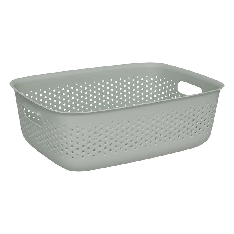 Cestino multiuso in plastica Tila Salvia  10 L