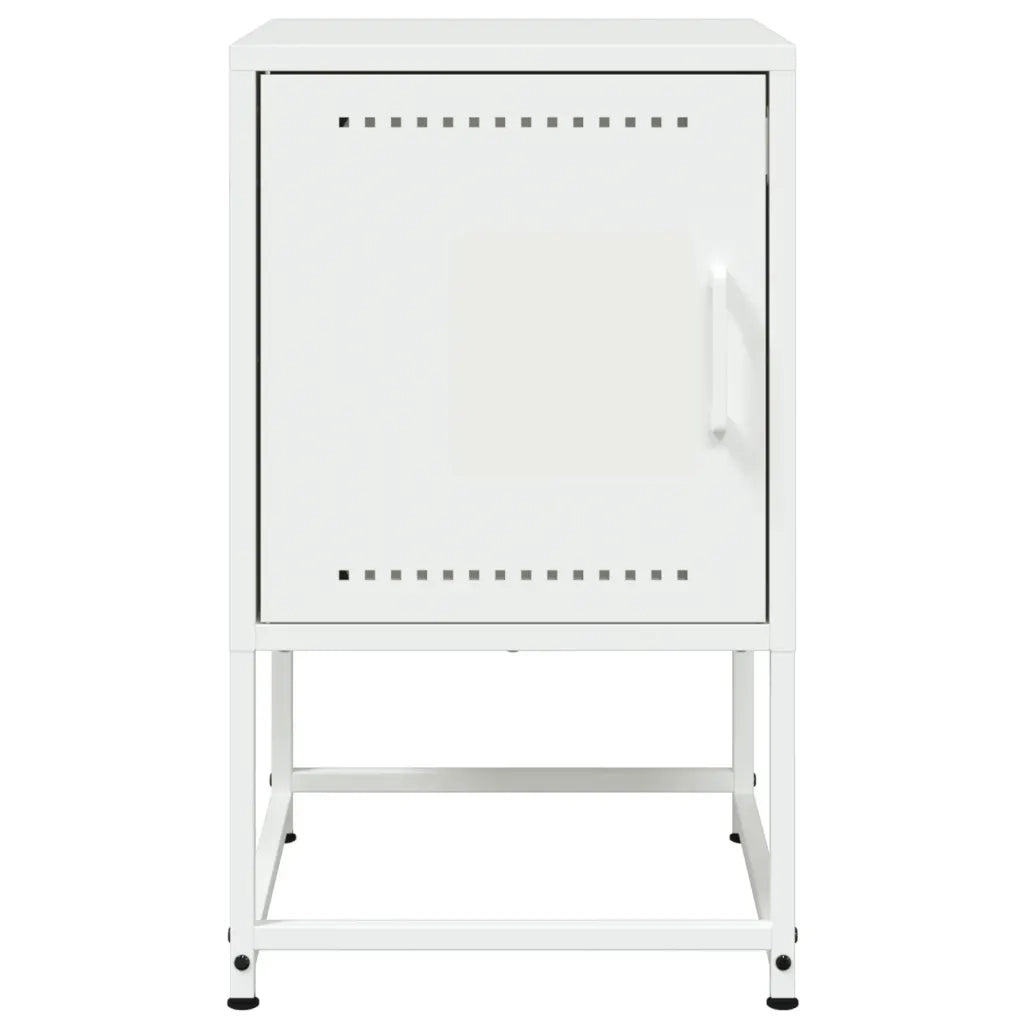 Comodini 2 pz Bianchi 36x39x60,5 cm in Acciaio 846457