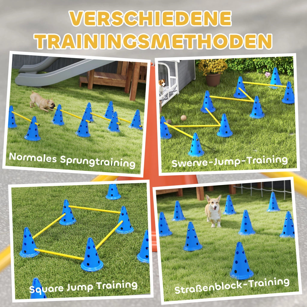 Set Agility per Cani ¨C zephmum ¨C 6 Hurdle 12 Coni Bag