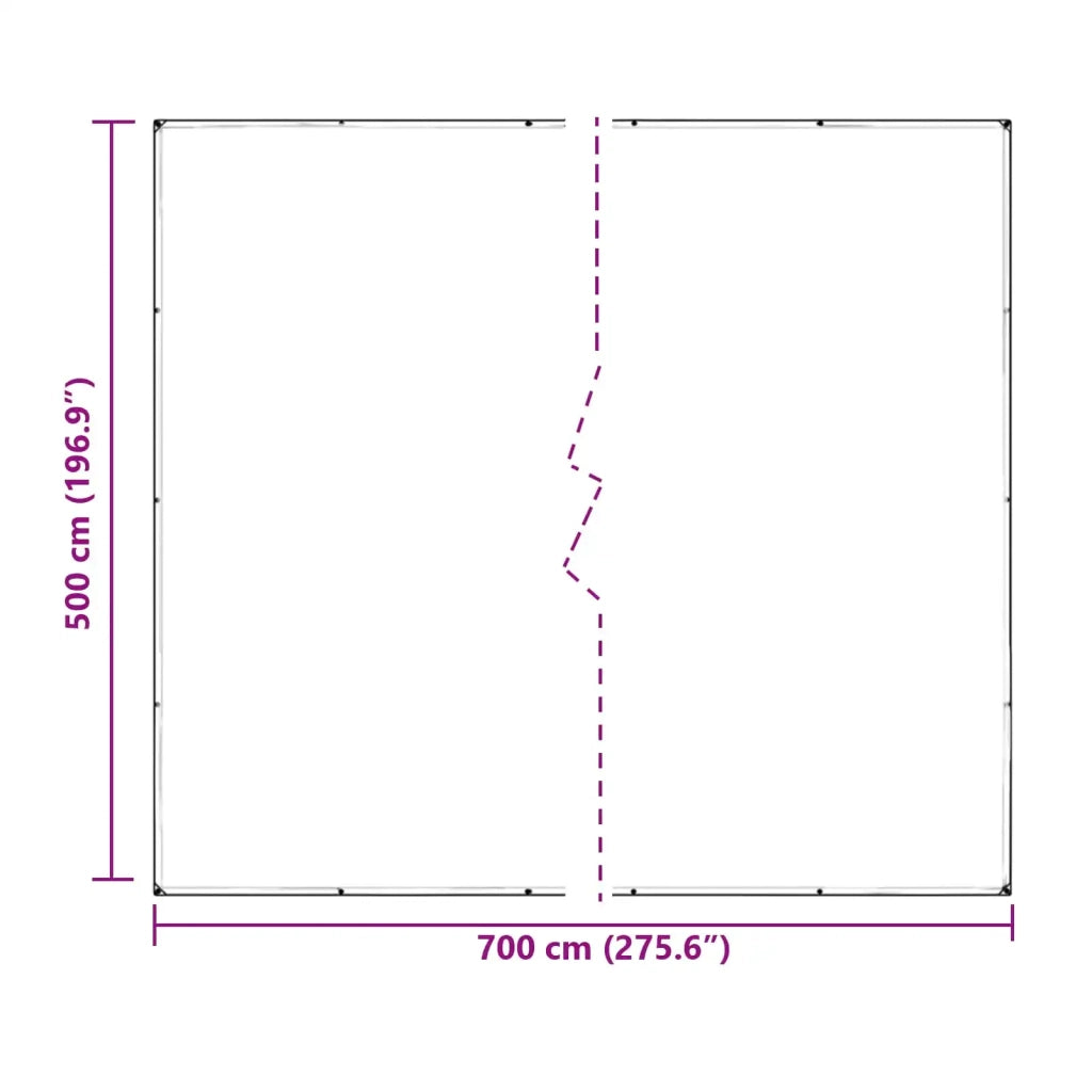 Copertura per Piante Trasparente 7 x 5 m PVC 3429375