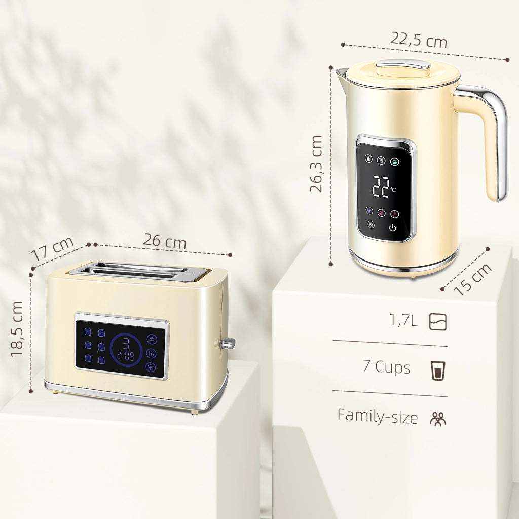 Tavolo da Pranzo con Tostapane e Bollitore ¨C Minimal ¨C Bianco