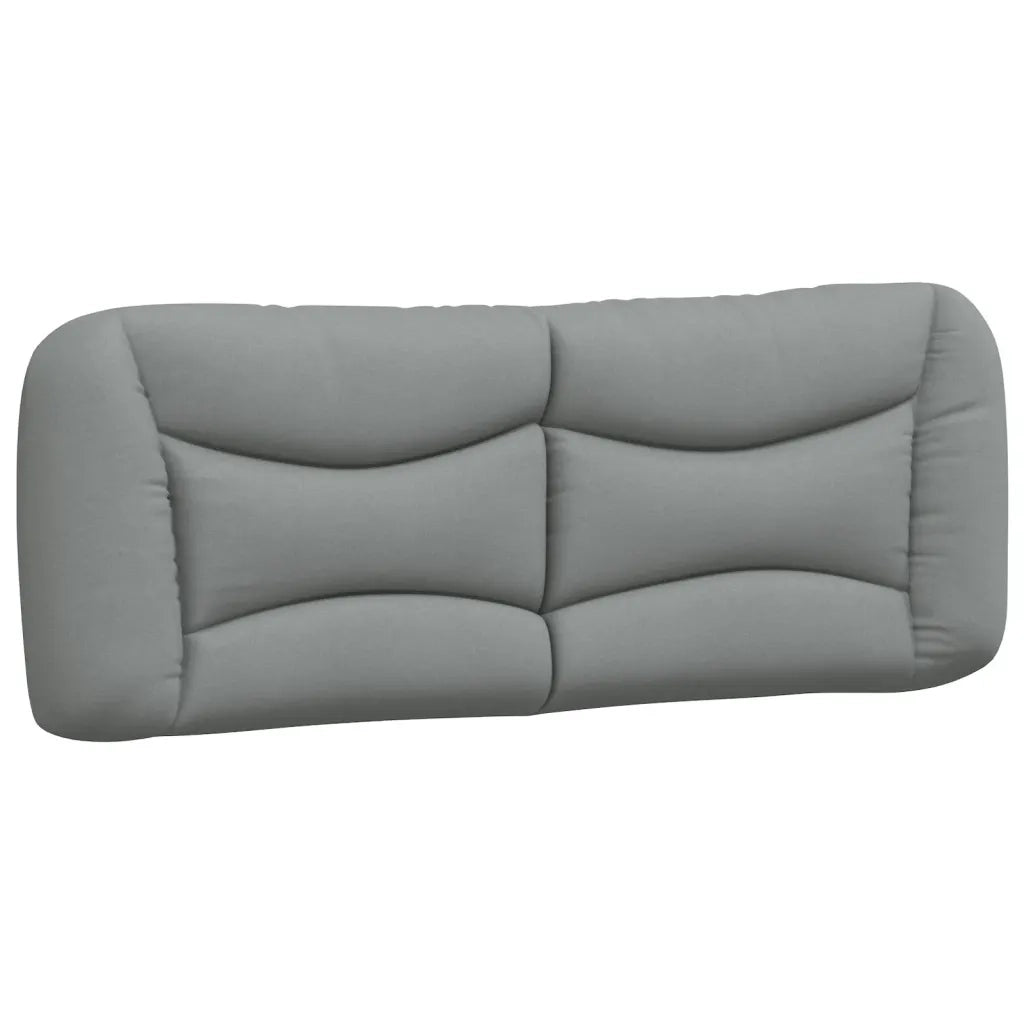 Letto con Materasso Hvar Grigio Chiaro 140x190cm Tessuto