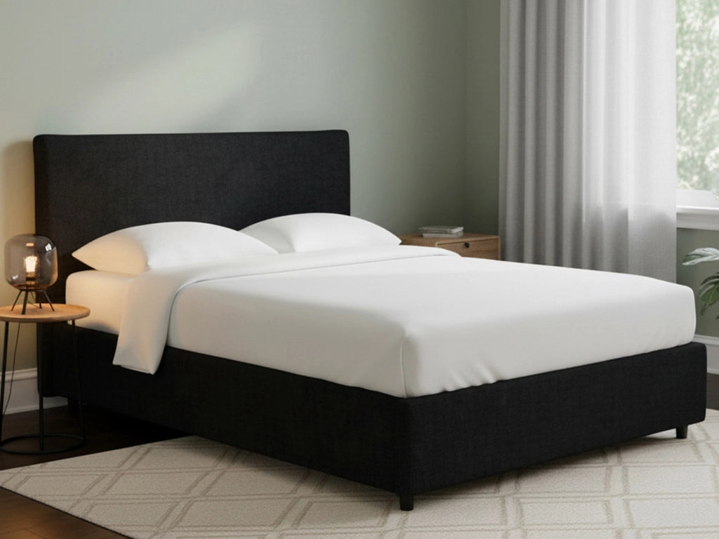 Oldham, Letto Piazza e Mezza Sfoderabile Made in Italy, Grigio Scuro