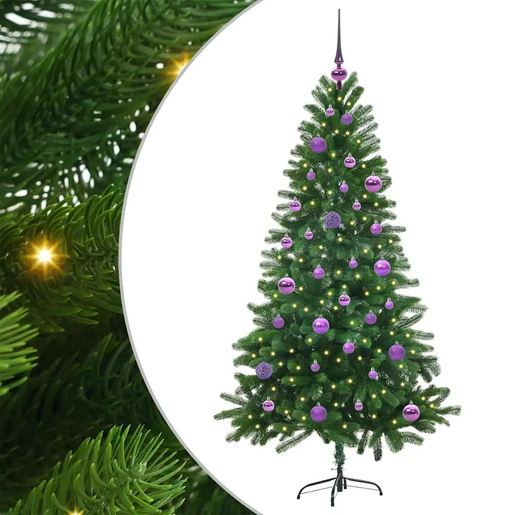Albero di Natale con 150 LED con supporto Verde 150 cm PE 3396324