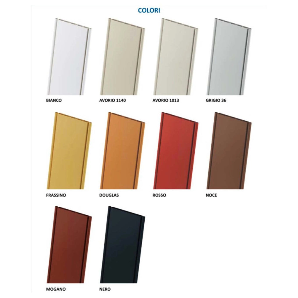 Porta a soffietto da interno in kit in PVC Avorio 1013 82x210 cm mod. Simona