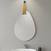 Specchio bagno ovale 61x83 cm filo lucido con fascia decorativa