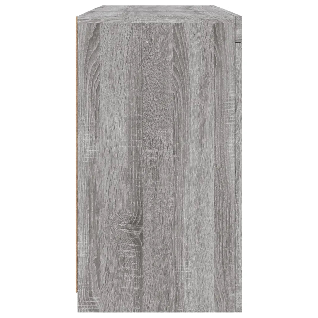 Credenza con Luci LED Grigio Sonoma 123x37x67 cm 3209084