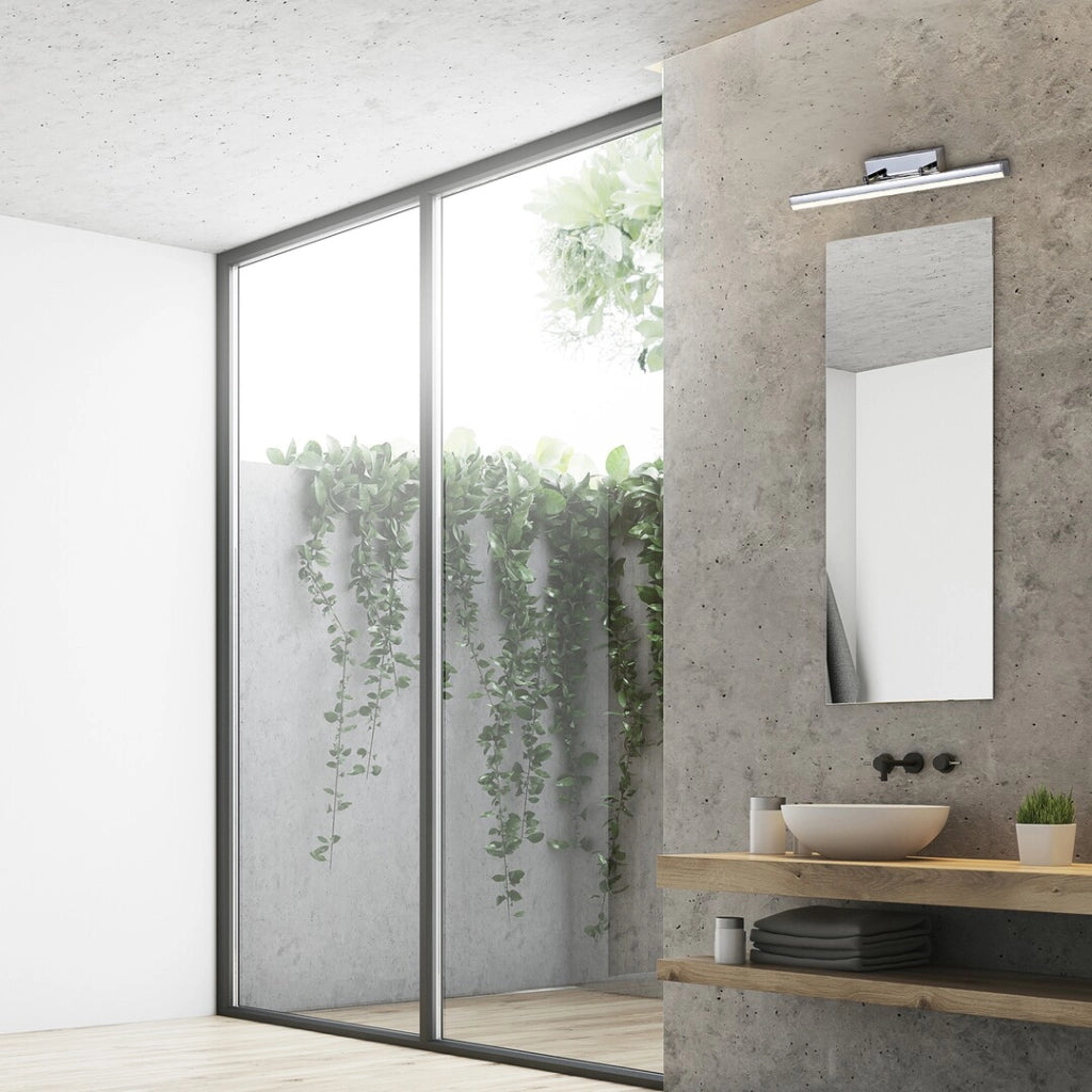Applique bagno sopra specchio LED 18W cromo Silas Rabalux