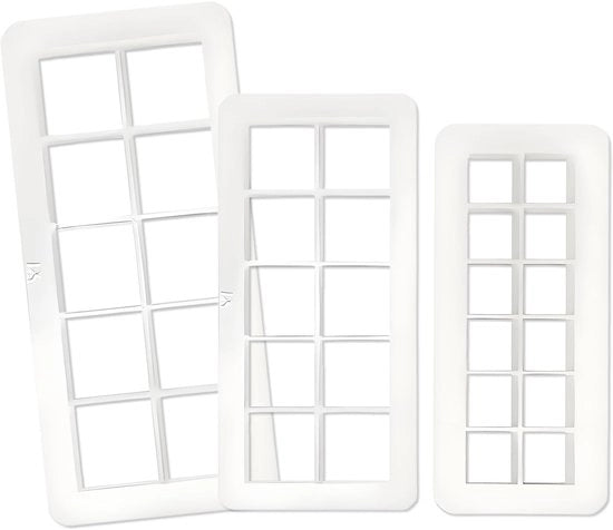 Forme a biscotto Forme a biscotto a forma quadrata Forme a biscotto in plastica Forme geometriche per fondant