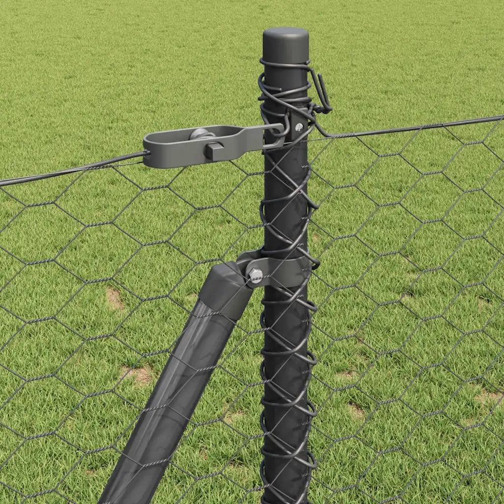 Palo della recinzione Grigio 100 x 0,8 m (rete da 36 mm)