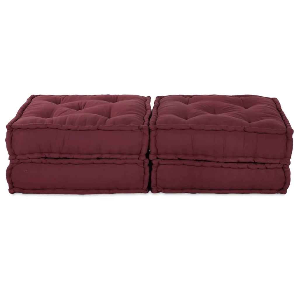 Unità di Divano Modulare 2 pcs Bordeaux 140 x 70 x 36 cm 3315075
